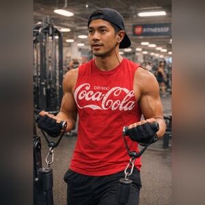Coca-Cola "Drink" Muscle Shirt Tank Top Medium